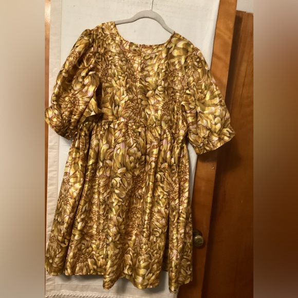 KIKA VARGAS GOLDEN BABY DOLL DRESS SZ 2X NWT - Picture 5 of 12